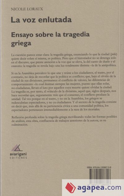 La voz enlutada. Ensayo sobre la tragedia griega