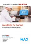 Ayudante de Cocina. Test de materias específicas. Comunidad Autónoma de Aragón