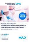 Ayudante De Investigación Asistencia En Laboratorios Y Técnicas De Análisis Químico-farmacéutico. Temario Específico Volumen 2. Organismos Públicos De Investigación (opis)