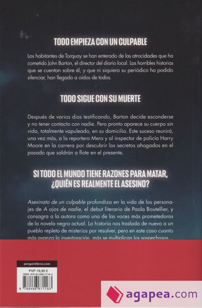 Asesinato de un culpable. Libro Firmado
