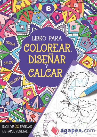 Libro para colorear, diseñar y calcar