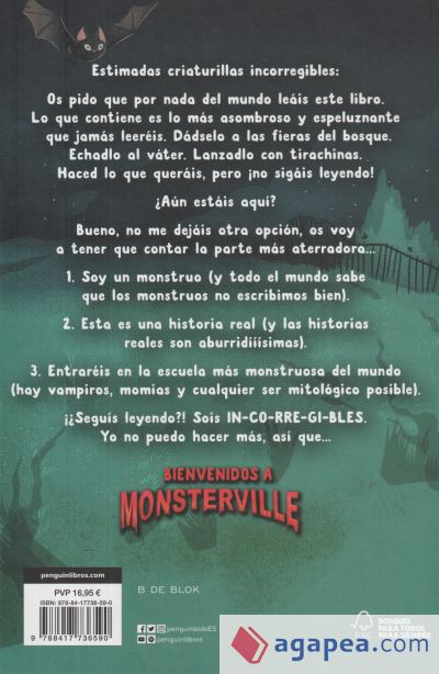 El caso del doctor vampiro y la escuela monstruosa (Bienvenidos a Monsterville 1)