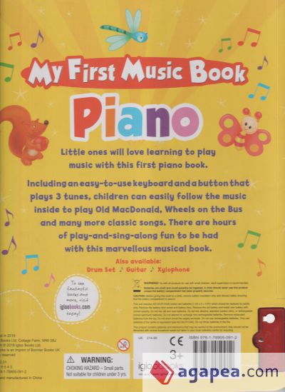 MY FIRST MUSIC BOOK PIANO INGLES