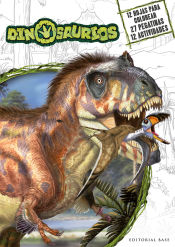 Portada de DINOSAURIOS - ACTIVIDADES PARA COLOREAR CON PEGATINAS