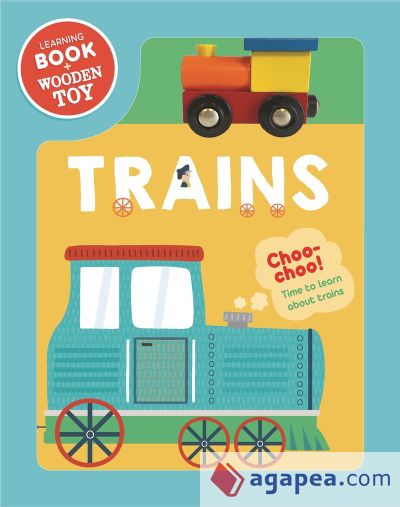 Trains. Book & Wooden Vehicle