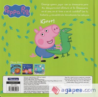 ¿Dónde está el dinosaurio de George? (Peppa Pig. Pequeñas manitas)