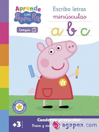 Aprendo con Peppa. Escribo letras minúsculas