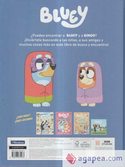 Bluey. Actividades - &iquest;D&oacute;nde est&aacute;n Bluey y Bingo? (Edici&oacute;n en espa&ntilde;ol)