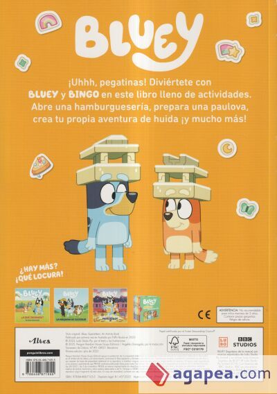 Bluey. Actividades - Súper pegatinas Bluey. Actividades - Súper pegatinas