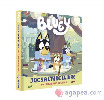 Bluey. Llibre de cartr&oacute; amb solapes - Joc a l'aire lliure