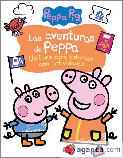 Las aventuras de Peppa (Actividades para colorear)