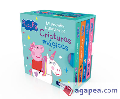 Mi pequeña biblioteca de criaturas mágicas. Sirenas, unicornios, narvales y dragones (Peppa Pig)