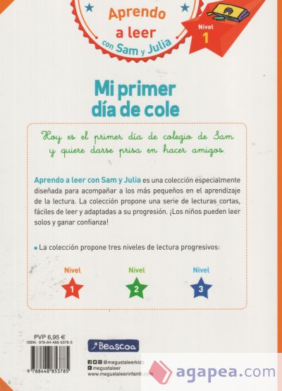 Mi primer día de cole (Aprendo a leer con Sam y Julia)