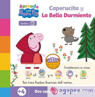 Peppa Pig. Lectoescritura - Aprende con Peppa. Caperucita y La bella durmiente