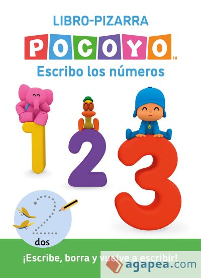 Pocoyó. Lectoescritura - Escribo los números. (Libro-pizarra)