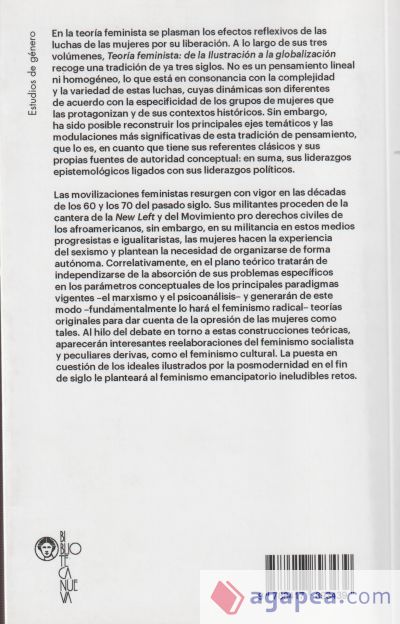 TEORIA FEMINISTA 02 . Del feminismo liberal a la posmodernidad