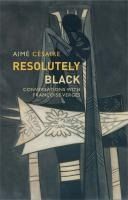 Portada de Resolutely Black: Conversations with Francoise Verges