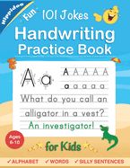 Portada de Handwriting Practice Book for Kids Ages 6-8: Printing workbook for Grades 1, 2 & 3, Learn to Trace Alphabet Letters and Numbers 1-100, Sight Words, 10
