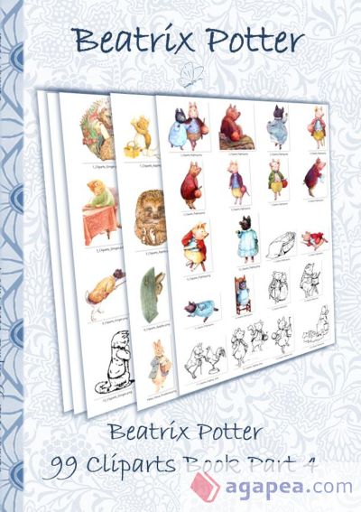 Beatrix Potter 99 Cliparts Book Part 4 ( Peter Rabbit ): Sticker, Icon, Clipart, Cliparts, download, Internet, Dropbox, Original, Children's books, ch