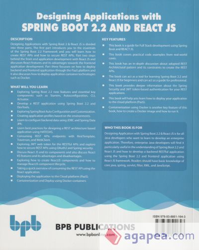 Designing Applications with Spring Boot 2.2 and React JS