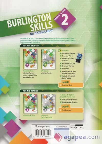 BURLINGTON SKILLS FOR 2BACH, Student's book