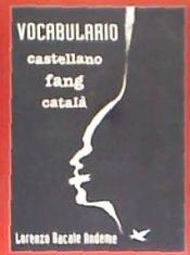 Portada de Vocabulario castellano, fang, catalán