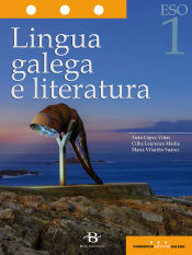 Portada de Lingua galega e literatura, 1 ESO, LOMCE