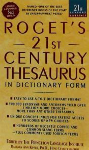 Portada de Roget's 21st Century Thesaurus, Third Edition