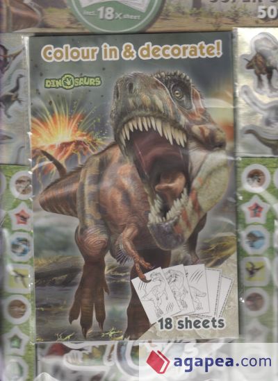 Dinosaurios. Super set de 500 pegatinas