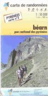 Béarn: Parc National Des Pyrenees. Mapa Excursionista