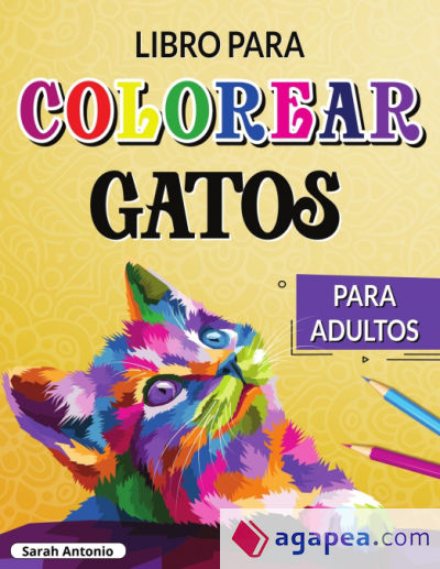 Libro para Colorear de Gatos para Adultos
