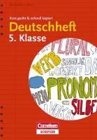 Portada de Deutschheft 5. Klasse - kurz geübt & schnell kapiert