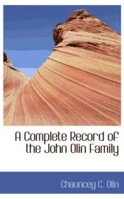 Portada de A Complete Record of the John Olin Family