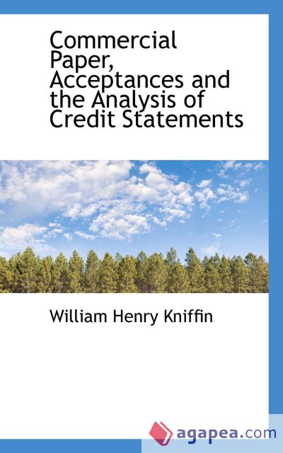 Commercial Paper, Acceptances and the Analysis of Credit Statements