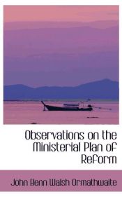 Portada de Observations on the Ministerial Plan of Reform