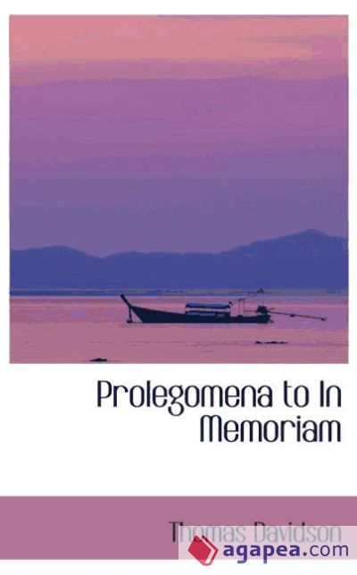 Prolegomena to In Memoriam