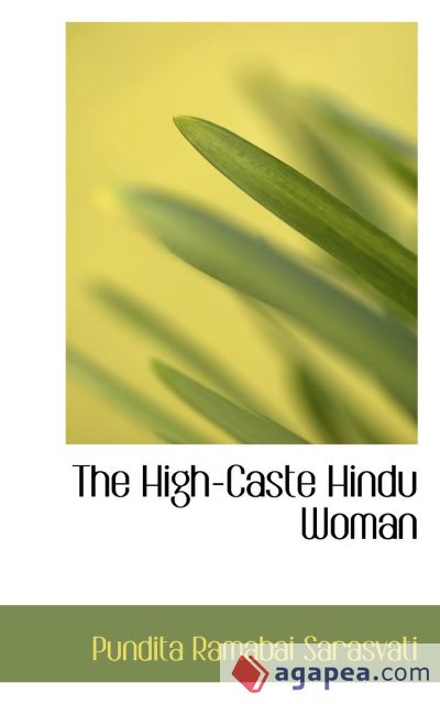 The High-Caste Hindu Woman