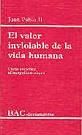 Portada de El valor inviolable de la vida humana. Carta encíclica ""Evangelium vitae""