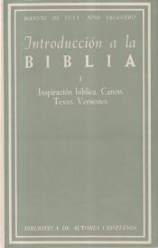 Portada de Introducción a la Biblia. I: Inspiración bíblica. Canon. Texto. Versiones