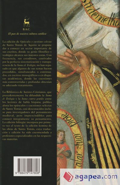Op&uacute;sculos y cuestiones selectas. III: Teolog&iacute;a (I)