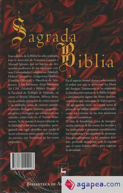 Sagrada Biblia (Cantera-Iglesias)