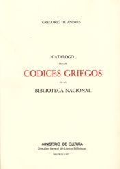 Portada de Catálogo de los códices griegos de la Biblioteca Nacional