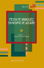 Portada de Fiesta de Aranjuez en honor de Azorín