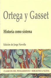 Portada de Historia como sistema, José Ortega y Gasset