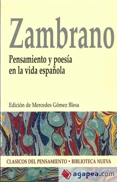 Pensamiento y poesía en la vida española, María Zambrano