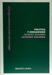 Portada de Política y mesianismo. Giorgio Agamben