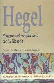 Portada de Relación del escepticismo con la filosofía