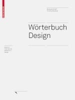 Portada de Wörterbuch Design