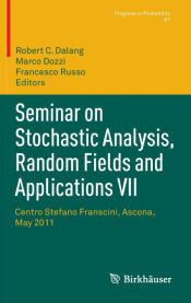 Portada de Seminar on Stochastic Analysis, Random Fields and Applications VII