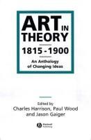 Portada de Art in Theory, 1815-1900